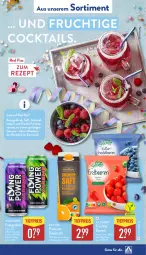 Gazetka promocyjna Aldi Nord - Von Montag - Gazetka - ważna od 22.02 do 22.02.2025 - strona 41 - produkty: Alwa, aus der tiefkühlung, beere, beeren, beutel, cocktail, cocktails, direktsaft, drink, eis, frucht, früchte, mineralwasser, nuss, reis, rezept, saft, Ti, tiefpreis, wasser