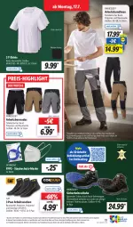 Gazetka promocyjna Lidl - Aktionsprospekt - Gazetka - ważna od 22.07 do 22.07.2023 - strona 23 - produkty: angebot, Arbeitssocken, asti, Bau, baumwolle, bermuda, bermudas, coupon, eis, FFP2, hose, kleid, Kleidung, Maske, Parkside, reine baumwolle, reis, Ria, schuhe, shirt, shirts, socken, T-Shirt, Ti, tisch, weck, wolle