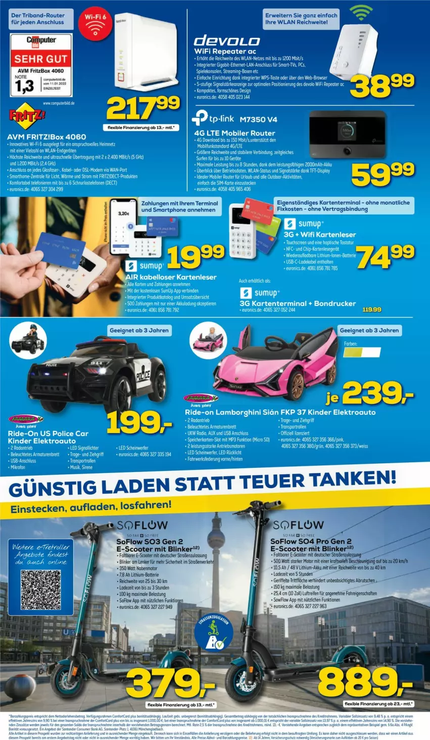 Aktueller Prospekt Euronics - Prospekte - von 01.06 bis 08.06.2022 - strona 6 - produkty: brut, ente, fritz, Fritzbox, kraft, reifen, Router, scooter, smartphone, Ti