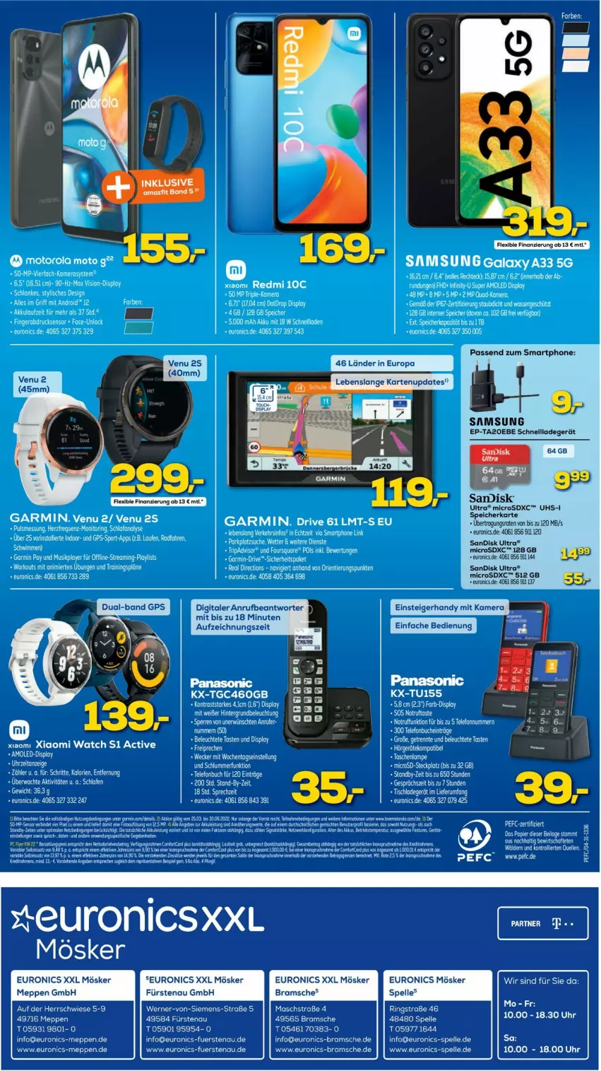 Aktueller Prospekt Euronics - Prospekte - von 01.06 bis 08.06.2022 - strona 8 - produkty: euronics xxl, GPS, Handy, kamera, ladegerät, Samsung, sandisk, schnellladegerät, smartphone, speicherkarte, uhs-i speicherkarte