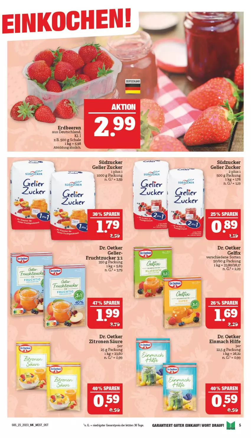 Aktueller Prospekt Marktkauf - Prospekt - von 04.06 bis 10.06.2023 - strona 5 - produkty: beere, beeren, Dr. Oetker, eis, erdbeere, erdbeeren, frucht, mac, reis, Schal, Schale, Schere, südzucker, Ti, zitrone, zitronen, ZTE, zucker