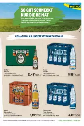 Gazetka promocyjna Metro - Regionaler Flyer - Gazetka - ważna od 31.05 do 31.05.2025 - strona 61 - produkty: Alwa, flasche, getränk, getränke, limo, limonade, limonaden, mac, mineralwasser, Palette, pils, pilsner, Sprudel, Ti, wasser