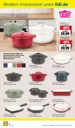 Gazetka promocyjna Lidl - Oktober-Highlights im Onlineshop - Gazetka - ważna od 31.10 do 31.10.2023 - strona 36 - produkty: braten, decke, Deckel, eis, Glasdeckel, grill, Grillpfanne, Kochtopf, Mode, ndk, pfanne, saft, Ti, tisch, topf, wok