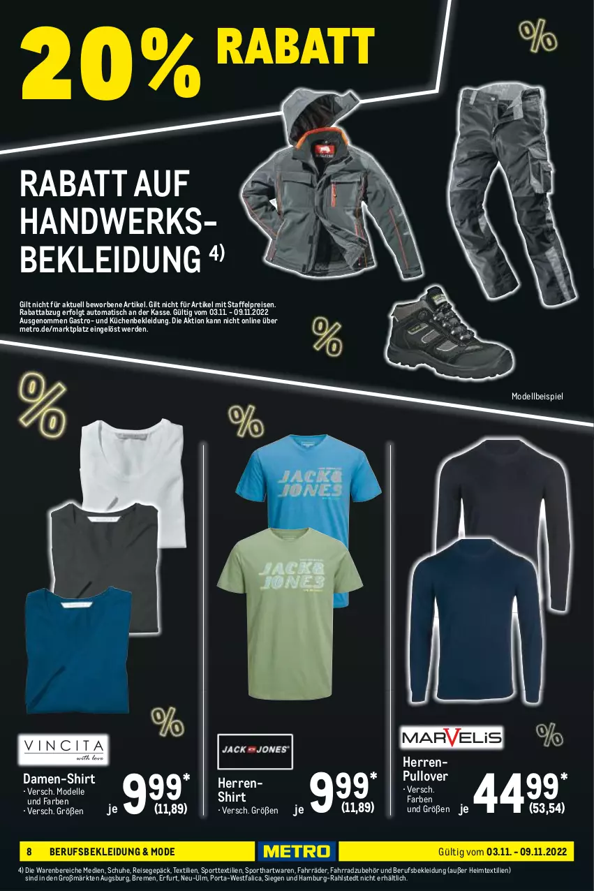 Aktueller Prospekt Metro - NonFood - von 03.11 bis 09.11.2022 - strona 8 - produkty: auto, damen-shirt, dell, eis, elle, erde, Fahrrad, heimtextilien, kleid, Kleidung, küche, Küchen, LG, Metro, Mode, Pullover, reis, schuhe, shirt, Sport, Ti, tisch