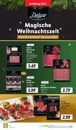 Gazetka promocyjna Lidl - Aktionsprospekt - Gazetka - ważna od 25.11 do 25.11.2023 - strona 14 - produkty: antipasti, asti, beef, eis, fisch, fleisch, gewürz, Kalbfleisch, ndk, nuss, roastbeef, salami, sauce, Schal, Schale, schwein, Spezi, thunfisch, Ti, Vitello Tonnato, wein, ZTE