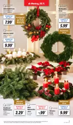 Gazetka promocyjna Lidl - Aktionsprospekt - Gazetka - ważna od 25.11 do 25.11.2023 - strona 3 - produkty: Adventskranz, angebot, eis, Glaskugel, Kranz, Kugel, messer, pflanze, pflanzen, reis, Ria, Ti, topf, Türkranz, Weihnachtskranz, Weihnachtsstern, ZTE