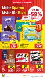 Gazetka promocyjna Lidl - Aktionsprospekt - Gazetka - ważna od 25.11 do 25.11.2023 - strona 8 - produkty: batterie, batterien, bohne, bohnen, eis, energizer, keks, kekse, lavazza, milka, ndk, pampers, reis, Schal, Schale, Spezi, Ti