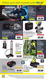 Gazetka promocyjna Lidl - Wochen-Highlights im Onlineshop - Gazetka - ważna od 21.05 do 21.05.2023 - strona 4 - produkty: akku, Akku-Handkreissäge, angebot, angebote, Arbeitsleuchte, dell, eis, elle, Handkreissäge, ladegerät, Leuchte, LG, Mode, ndk, Parkside, reis, reiss, rel, säge, Schal, Schale, telefon, Ti, trolley, uhr, weck, Winkelschleifer