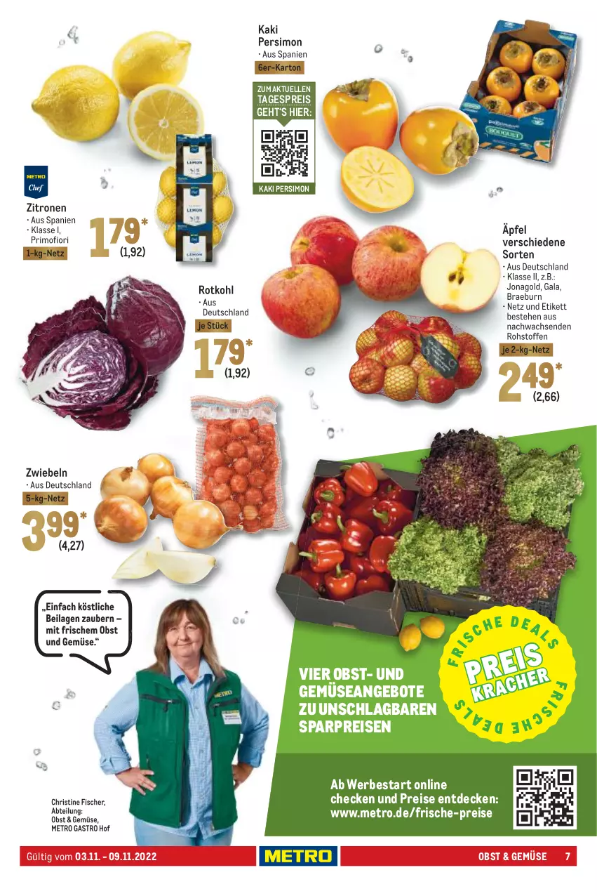 Aktueller Prospekt Metro - Food - von 03.11 bis 09.11.2022 - strona 7 - produkty: Abtei, angebot, angebote, decke, eis, elle, fisch, fische, Fischer, ilag, Kaki, Metro, metro gastro, obst, Obst und Gemüse, reis, rotkohl, sim, Ti, und gemüse, zitrone, zitronen, zwiebel, zwiebeln