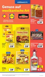 Gazetka promocyjna Lidl - Aktionsprospekt - Gazetka - ważna od 11.05 do 11.05.2024 - strona 37 - produkty: angebot, chili, dip, eis, filet, filets, garnelen, hähnchenbrust, nuss, reis, Schal, Schale, Sierra, sierra tequila, Taco Shells, tequila, Ti, tortilla, wrap, wraps, ZTE