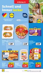 Gazetka promocyjna Lidl - Aktionsprospekt - Gazetka - ważna od 11.05 do 11.05.2024 - strona 42 - produkty: bolognese, chicken nuggets, curry, dip, eis, fleisch, fleischsalat, frischkäse, kartoffel, Käse, lasagne, ndk, nuggets, salat, Schal, Schale, snack, Tasche, Ti