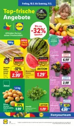 Gazetka promocyjna Lidl - Aktionsprospekt - Gazetka - ważna od 11.05 do 11.05.2024 - strona 44 - produkty: angebot, angebote, ball, Begonie, bio, bioland, Bon Gelati, coupon, eis, hortensie, kartoffel, kartoffeln, melone, petersilie, pflanze, pflanzen, reis, sandwich, spargel, speisekartoffeln, Ti, topf, wasser, wassermelone