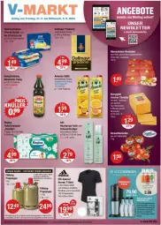 Gazetka promocyjna Vmarkt - Prospekte - Gazetka - ważna od 05.06 do 05.06.2024 - strona 1 - produkty: amecke, Bad, Bau, baumwolle, butter, dallmayr, dallmayr prodomo, eis, essig, flasche, fleisch, frucht, fruchtfleisch, gin, haarspray, hartkäse, hengstenberg, Kamill, kamille, Käse, kerrygold, lack, Meister, oder schaumfestiger, Ofen, orange, papier, prodomo, Rauch, rind, rouladen, säfte, Schal, Schale, schaumfestiger, schnitten, shirt, Soda, sodastream, strauchtomaten, T-Shirt, Taft, Ti, toilettenpapier, tomate, tomaten, wolle