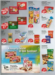 Gazetka promocyjna Vmarkt - Prospekte - Gazetka - ważna od 05.06 do 05.06.2024 - strona 8 - produkty: aufstrich, beutel, biscoff, brot, brotaufstrich, chips, choclait chips, choco crossies, crossies, debeukelaer, knoppers, lorenz, milch, natur, natura, nuss, prinzen rolle, Ti