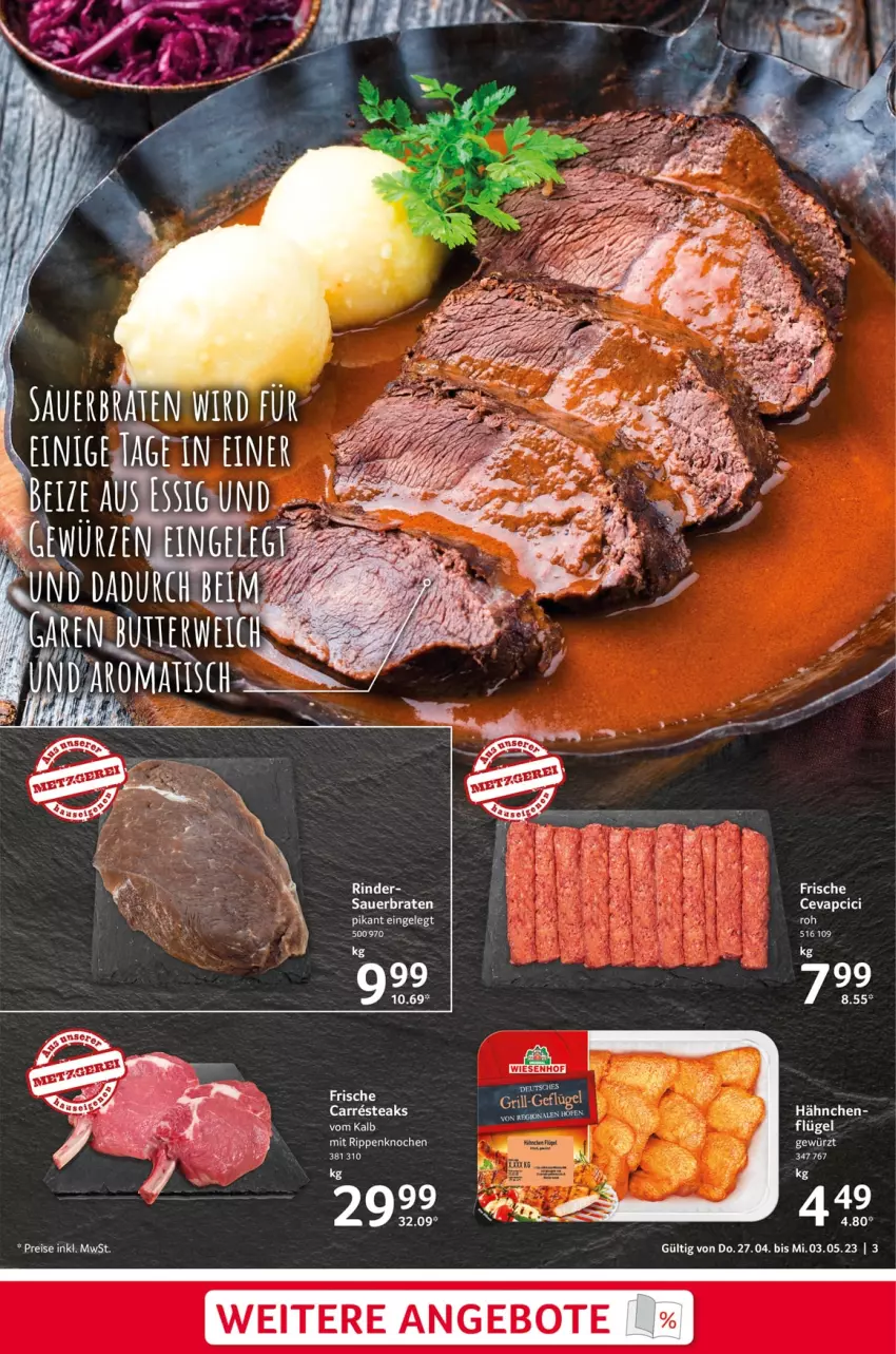 Aktueller Prospekt Selgros - Food - von 27.04 bis 03.05.2023 - strona 3 - produkty: angebot, angebote, bett, eis, Geflügel, grill, grill-geflügel, reis, rind, rinder, Rippen, steak, steaks, Ti