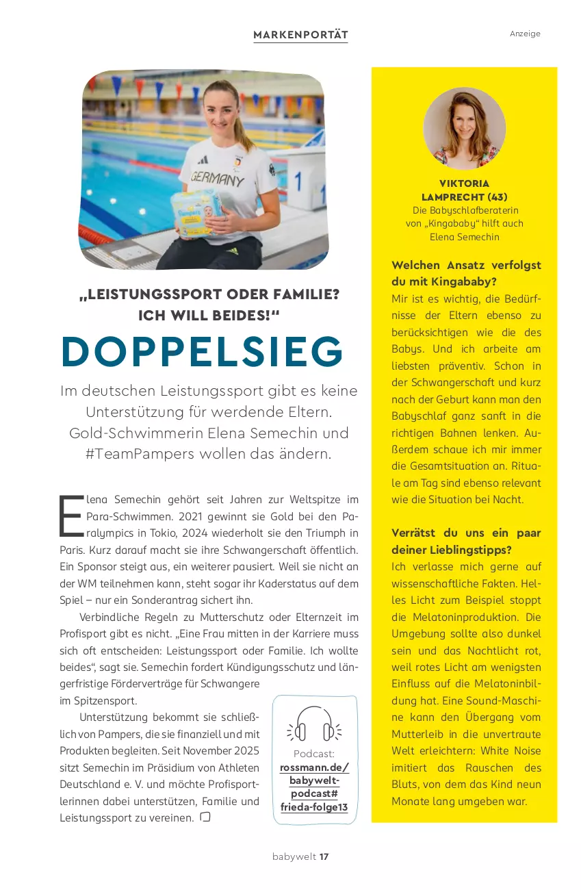 Aktueller Prospekt Rossmann - Prospekte - von 11.05 bis 31.07.2026 - strona 17 - produkty: beko, eis, elle, erde, LG, mac, Nachtlicht, pampers, rel, Ria, Sport, Ti, triumph, wolle