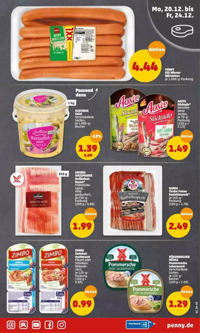 Aktueller Prospekt Penny - Prospekte - von 20.12 bis 25.12.2021 - strona 5 - produkty: leberwurst, Pommersche, schinken, Ti, wurst, zimbo, zwiebel