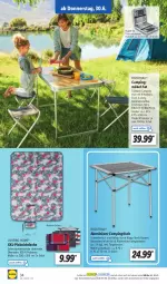 Gazetka promocyjna Lidl - Aktionsprospekt - Gazetka - ważna od 02.07 do 02.07.2022 - strona 34 - produkty: Abba, Bau, Campingtisch, decke, eis, elle, ente, hocker, kraft, möbel, ndk, picknickdecke, Schal, Schale, Tasche, Ti, tisch, tragetasche