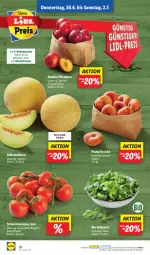 Gazetka promocyjna Lidl - Aktionsprospekt - Gazetka - ważna od 02.07 do 02.07.2022 - strona 36 - produkty: aktionspreis, bio, eis, feldsalat, früchte, galiamelone, LG, melone, melonen, ndk, pfirsich, pfirsiche, pflaume, pflaumen, plattpfirsiche, Rauch, reis, salat, Schal, Schale, strauchtomaten, Ti, tomate, tomaten