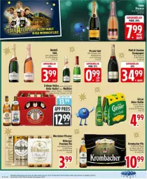 Gazetka promocyjna Edeka - Prospekte - Gazetka - ważna od 20.12 do 20.12.2025 - strona 22 - produkty: alkohol, bier, bitburger, brut, burger, champagne, champagner, deka, ecco, eis, elle, erdinger, flasche, gösser, henkel, henkell, henkell sekt, krombache, krombacher, krombacher pils, natur, pils, pilsener, premium pils, prosecco, radler, reis, Ria, rotkäppchen, sekt, steiner, Ti, valdo, warsteiner, ZTE