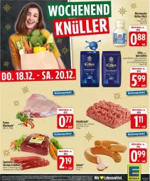 Gazetka promocyjna Edeka - Prospekte - Gazetka - ważna od 20.12 do 20.12.2025 - strona 30 - produkty: bärenmarke, bohne, bohnen, eilles gourmet, eis, flasche, fleisch, hackfleisch, kaffee, kaffee ganze bohnen, lyoner, milch, pute, rind, ring, schinken, schwein, schwein und rind, serrano, vom schwein und rind, wein, Yo