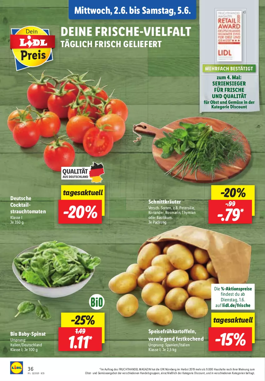 Aktueller Prospekt Lidl - Aktionsprospekt - von 31.05 bis 05.06.2021 - strona 36