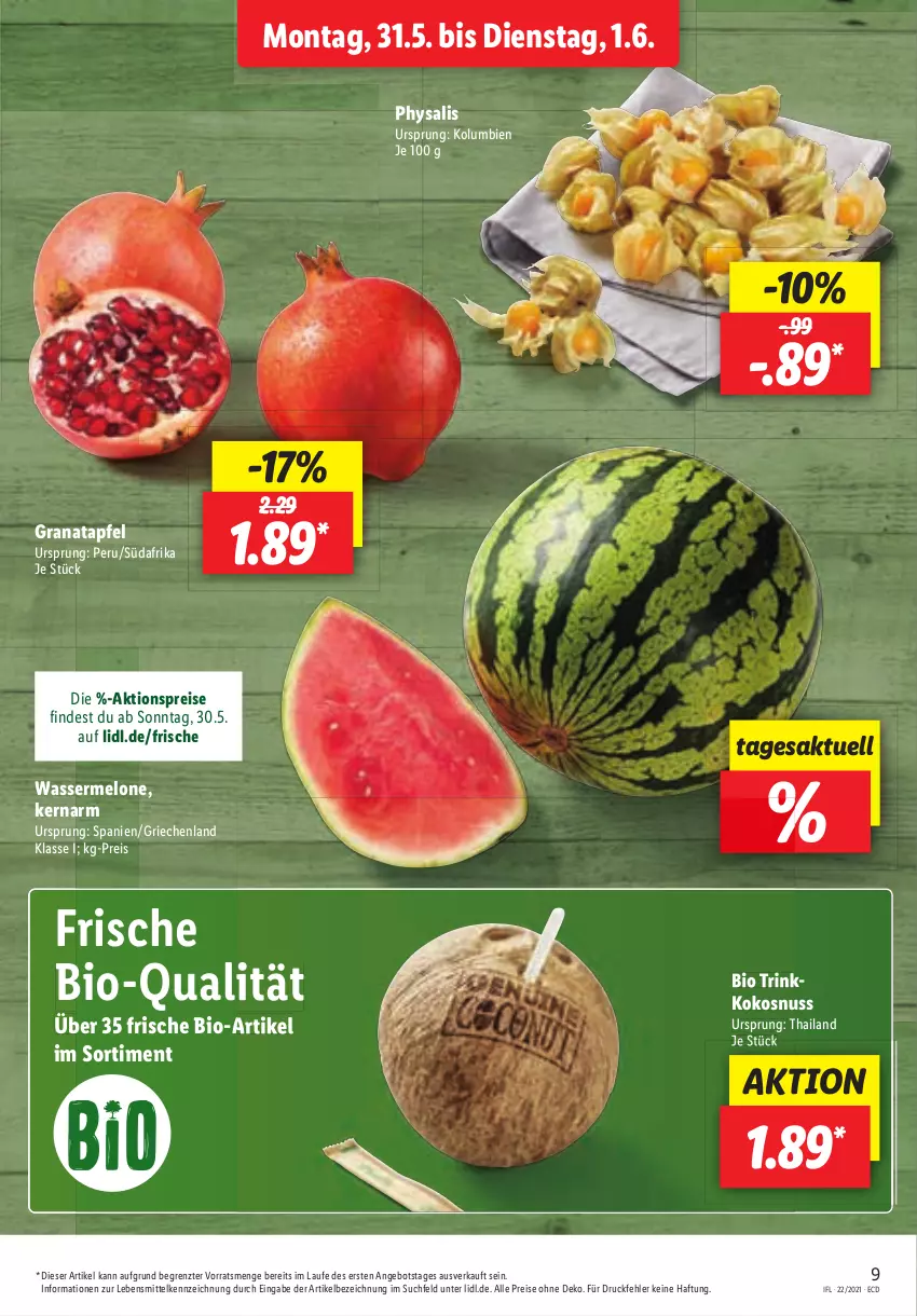 Aktueller Prospekt Lidl - Aktionsprospekt - von 31.05 bis 05.06.2021 - strona 9