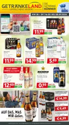 Gazetka promocyjna Getraenkeland - Gazetka - ważna od 28.09 do 28.09.2024 - strona 1 - produkty: aktionspreis, alkohol, altenburger, Alwa, angebot, angebote, aperitif, Berger, bestpreis, bestpreise, bier, bismarck, burger, drink, eis, elle, energy drink, flasche, getränk, getränke, kellerbier, köstritzer, leitz, lillet, mineralwasser, mönchshof, pils, pilsner, premium pils, radeberger, radeberger pilsner, reis, Rockstar, Ti, wasser