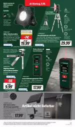 Gazetka promocyjna Lidl - Aktionsprospekt - Gazetka - ważna od 14.10 do 14.10.2023 - strona 27 - produkty: akku, auer, Bank, batterie, batterien, decke, Deckel, eis, Entfernungsmesser, Laserentfernungsmesser, leds, Leuchte, messer, Parkside, powerbank, reis, Ria, Schütze, Ti, usb, wasser, weck, ZTE