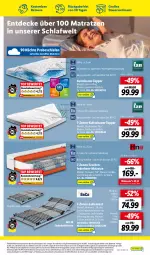 Gazetka promocyjna Lidl - Aktionsprospekt - Gazetka - ważna od 14.10 do 14.10.2023 - strona 61 - produkty: asti, auer, decke, dell, eis, elle, erde, federkern, Holz, latte, lattenrost, Liege, mab, matratze, matratzen, Mode, ndk, reis, Tasche, taschen, taschenfederkern-matratze, Ti, tisch, topper