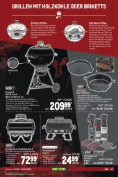 Gazetka promocyjna Metro - BBQ & Grill Spezial - Gazetka - ważna od 20.04 do 20.04.2022 - strona 15 - produkty: briketts, decke, Deckel, edelstahl, eis, elle, erde, grill, grillfläche, grillrost, Holz, holzkohle, holzkohlegrill, Kohlegrill, Kugel, kugelgrill, lack, LG, pfanne, pfannen, Reinigung, reis, teller, Ti, tisch, tischgrill, topf