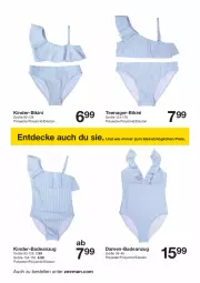 Gazetka promocyjna Zeeman - Prospekte - Gazetka - ważna od 03.05 do 03.05.2024 - strona 14 - produkty: Anzug, Bad, badeanzug, bikini, decke, eis, elle, Kinder, reis, tee