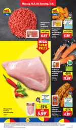 Gazetka promocyjna Lidl - Aktionsprospekt - Gazetka - ważna od 15.06 do 15.06.2024 - strona 5 - produkty: axe, Bau, bauchscheiben, bio, brustfilet, eis, filet, fisch, fische, Fischer, flakes, fleisch, gewürz, grill, hackfleisch, lachs, lachsfilet, Meister, preisvorteil, pute, putenbrust, putenbrustfilet, reis, rind, rinder, rinderhackfleisch, ring, rwe, schnitzel, schwein, schweine, Schweinebauch, schweinebauchscheiben, Ti, wein, weine