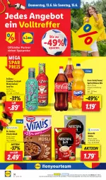 Gazetka promocyjna Lidl - Aktionsprospekt - Gazetka - ważna od 15.06 do 15.06.2024 - strona 52 - produkty: angebot, coca-cola, cocktail, cola, Dr. Oetker, eis, elle, fanta, Mezzo Mix, müsli, ndk, Nescafé, preisvorteil, reis, Schal, Schale, sprite, teller, Ti, vita, vitalis, vitalis müsli, Yo