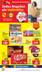 Gazetka promocyjna Lidl - Aktionsprospekt - Gazetka - ważna od 15.06 do 15.06.2024 - strona 8 - produkty: actimel, actimel drink, angebot, danone, danone actimel drink, dessert, drink, ehrmann, Ehrmann Grand Dessert, eis, ndk, nestlé, pizza, preisvorteil, reis, Schal, Schale, Ti, wagner, Yo