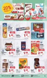 Gazetka promocyjna Combi - Prospekte - Gazetka - ważna od 27.04 do 27.04.2024 - strona 19 - produkty: beutel, Cap, cappuccino, cerealien, cin, creme, de beukelaer, duplo, eis, kakao, Kellogg‘s, Kinder, LG, mövenpick, Nescafé, Nougatcreme, nuss, nutella, prinzenrolle, reis, ritter, ritter sport, smarties, Sport, Ti, ZTE