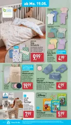 Gazetka promocyjna Aldi Nord - Von Montag - Gazetka - ważna od 24.05 do 24.05.2025 - strona 18 - produkty: Anzug, Bau, baumwolle, bett, bettwäsche, buch, dell, disney, eis, Elan, elle, ente, garnitur, hocker, jeans, Kinder, kissen, Kissenbezug, LG, Liege, Mode, Plüsch, reine baumwolle, Ria, rucksack, rwe, sac, Schlafanzug, schultergurt, socken, Strampler, Tasche, Ti, topf, WICK, Wickelunterlage, wolle