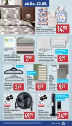 Gazetka promocyjna Aldi Nord - Von Montag - Gazetka - ważna od 24.05 do 24.05.2025 - strona 27 - produkty: aldi, aloe vera, ambia, Bau, baumwolle, bett, Betttuch, bettwäsche, Brei, bügel, dell, eis, elle, fernbedienung, garnitur, jersey-spannbetttuch, kissen, Kissenbezug, kleid, kleider, kleiderbügel, kopfkissen, matratze, matratzen, mikrofaser, Mode, reine baumwolle, Ria, rwe, satin-bettwäsche, spannbetttuch, teppich, Ti, timer, tragegriff, tuc, turmventilator, ventilator, wolle