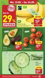 Gazetka promocyjna Aldi Nord - Von Montag - Gazetka - ważna od 24.05 do 24.05.2025 - strona 3 - produkty: auer, avocado, banane, bananen, Bau, Bauer, eis, gurke, reis, rispentomaten, Ti, tomate, tomaten, trolli, ZTE