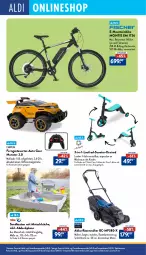 Gazetka promocyjna Aldi Nord - Von Montag - Gazetka - ważna od 24.05 do 24.05.2025 - strona 32 - produkty: abdeckplane, akku, akku-rasenmäher, auto, Brei, bürste, bürsten, Carrera, Dreirad, eis, Holz, Kinder, küche, Laufrad, LG, massivholz, monster, Mountainbike, Mp3, ndk, rasen, rasenmäher, reis, rwe, Sandkasten, Schal, Schale, scooter, Sport, Ti