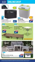 Gazetka promocyjna Aldi Nord - Von Montag - Gazetka - ważna od 24.05 do 24.05.2025 - strona 34 - produkty: akku, bett, eis, Feldbett, hocker, klapptisch, kompressor, kühlbox, LG, Makita, ndk, reis, rum, Schal, Schale, Sport, Stühl, Tasche, Ti, tisch, tragetasche, usb