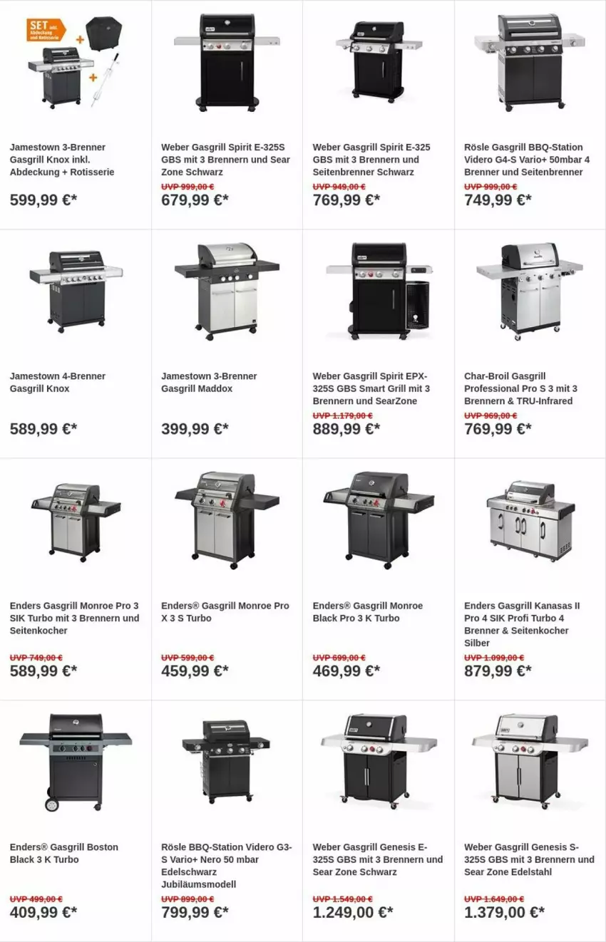 Aktueller Prospekt Obi - Prospekte - von 03.10 bis 11.10.2023 - strona 2 - produkty: char-broil, dell, edelstahl, enders, gasgrill, grill, Jubiläums, Kocher, lack, Mode, nero, rösle, Ti, weber