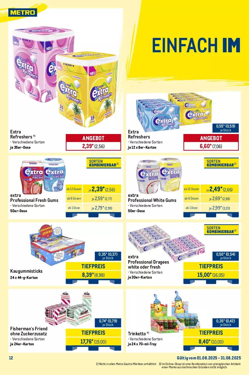 Aktueller Prospekt Metro - Monats-Mix - von 01.08 bis 31.08.2025 - strona 12 - produkty: angebot, beutel, Cap, eis, frucht, fruchtgummi, haribo, kaugummi, kracher, maoam, Metro, metro gastro, reis, Ti, tiefpreis, trolli, zucker
