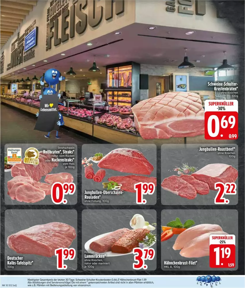 Aktueller Prospekt Edeka - Prospekte - von 02.03 bis 07.03.2026 - strona 12 - produkty: auer, braten, eis, filet, hähnchenbrust, jungbullen, krustenbraten, lion, natur, reis, rollbraten, rouladen, Schal, Schale, schwein, schweine, steak, steaks, Ti, wein, weine, ZTE