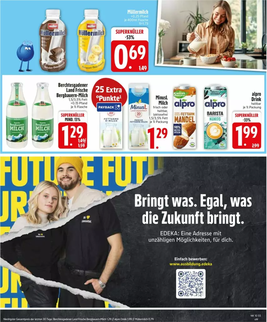 Aktueller Prospekt Edeka - Prospekte - von 02.03 bis 07.03.2026 - strona 5 - produkty: alpro, auer, Bau, Bauer, deka, drink, eis, flasche, milch, Müller, müllermilch, reis, ring, usb, ZTE