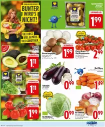 Gazetka promocyjna Edeka - Prospekte - Gazetka - ważna od 07.03 do 07.03.2026 - strona 2 - produkty: ackergold, aubergine, beutel, bio, braun, champignon, champignons, gin, Kraut, mini-rispentomaten, rispentomaten, Schal, Schale, tomate, tomaten, zwiebel, zwiebeln