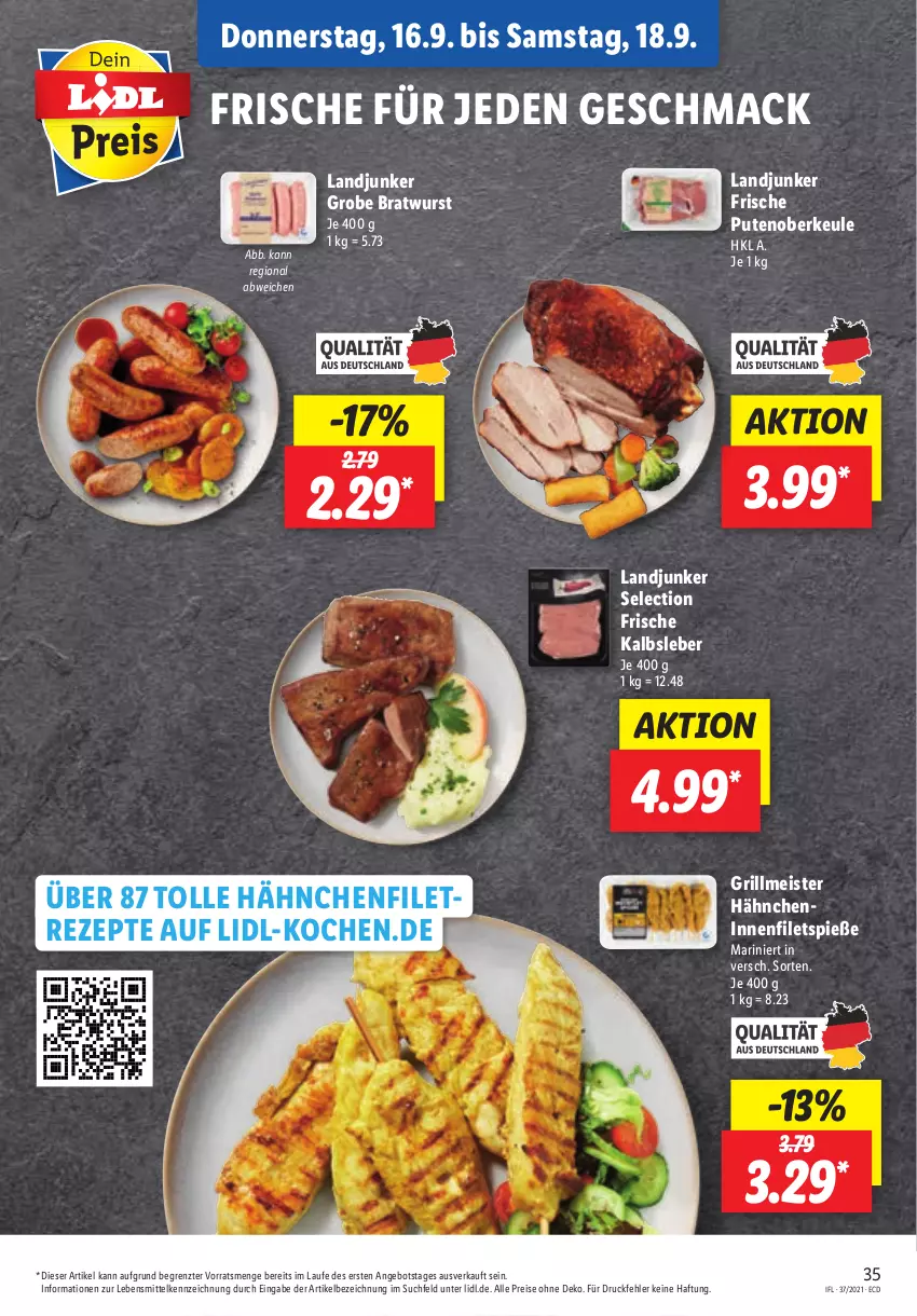 Aktueller Prospekt Lidl - Aktionsprospekt - von 13.09 bis 18.09.2021 - strona 35