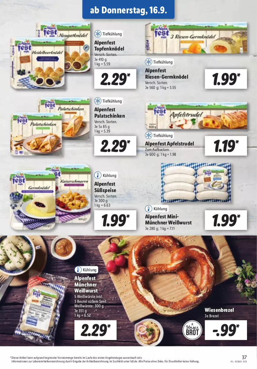 Aktueller Prospekt Lidl - Aktionsprospekt - von 13.09 bis 18.09.2021 - strona 37