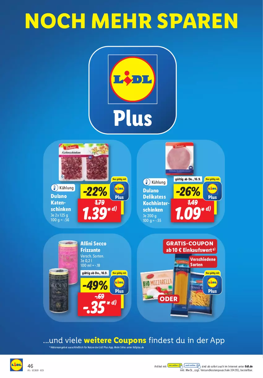 Aktueller Prospekt Lidl - Aktionsprospekt - von 13.09 bis 18.09.2021 - strona 46