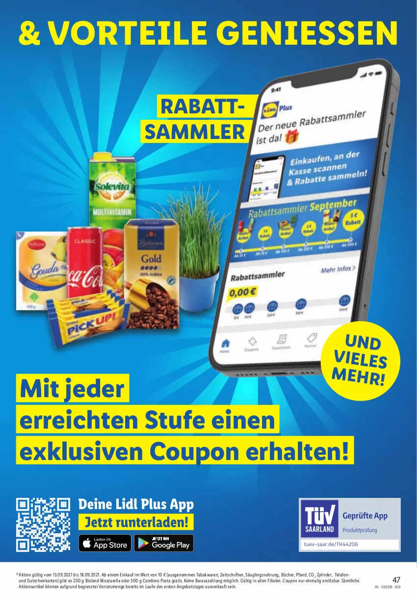 Aktueller Prospekt Lidl - Aktionsprospekt - von 13.09 bis 18.09.2021 - strona 47